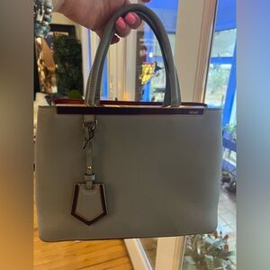 Fendi Leather 2Jours in Blue/Gray